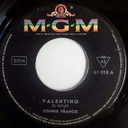 Francis ‎Connie – Valentino|MGM Records ‎– 61 018-Single