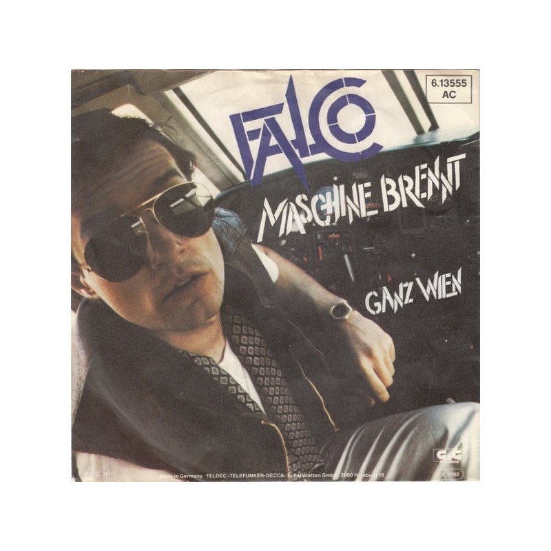 Falco – Maschine Brennt|1982 Gig Records – 6.13555 AC-Single Falco – Maschine Brennt|1982 Gig Records – 6.13555 AC-Single