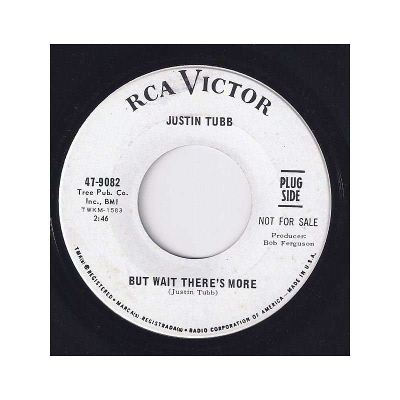 Tubb ‎Justin – But Wait There's More|1967    RCA Victor ‎– 47-9082-Promo-Single