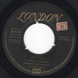 Boone ‎Pat – Tutti Frutti / I'll Be Home|1956     London Records ‎– DL 20 036-Single