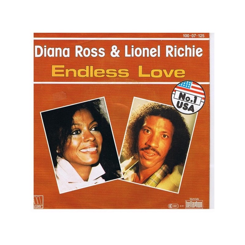 Ross Diana & Lionel Richie ‎– Endless Love|1981     Motown ‎– 100·07·125-Single