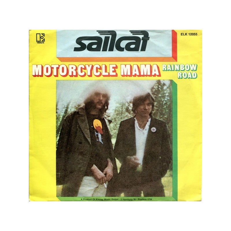 Sailcat ‎– Motorcycle Mama|1972      Elektra ‎– ELK 12055-Single