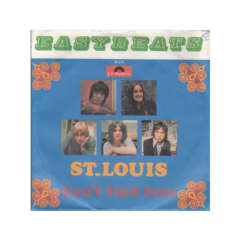 Easybeats ‎– St. Louis|1969     Polydor ‎– 59 274-Single