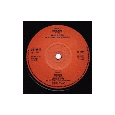 Rich Charlie‎– Whirlwind|Charly Records ‎– CS 1015-Single