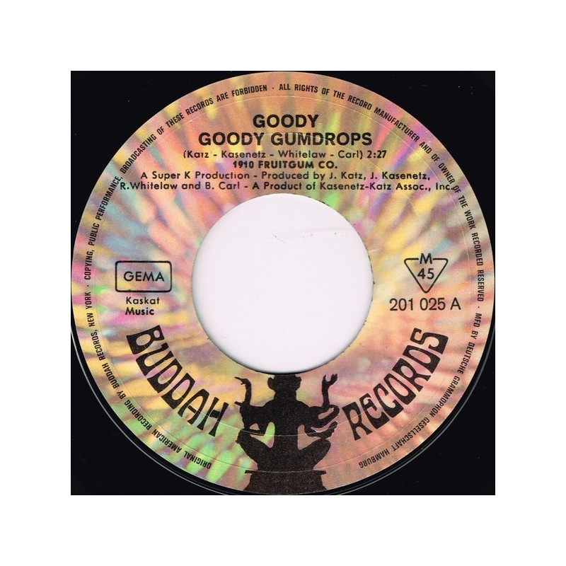 1910 Fruitgum Company ‎– Goody Goody Gumdrops|1968     Buddah Records ‎– 201 025-Single