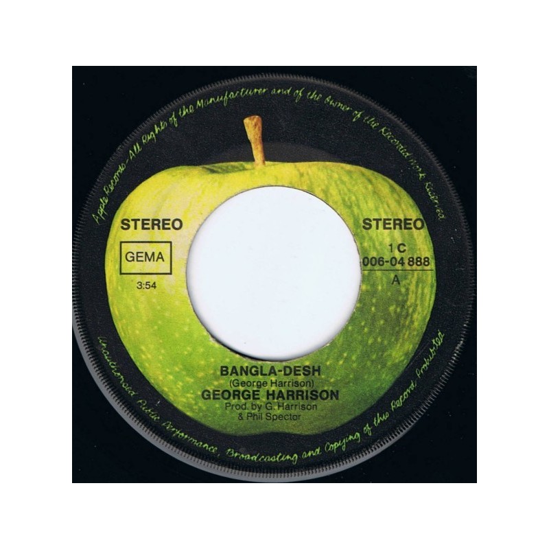 Harrison ‎George – Bangla-Desh / Deep Blue|1971    Apple Records ‎– 1 C 006-04 888-Single