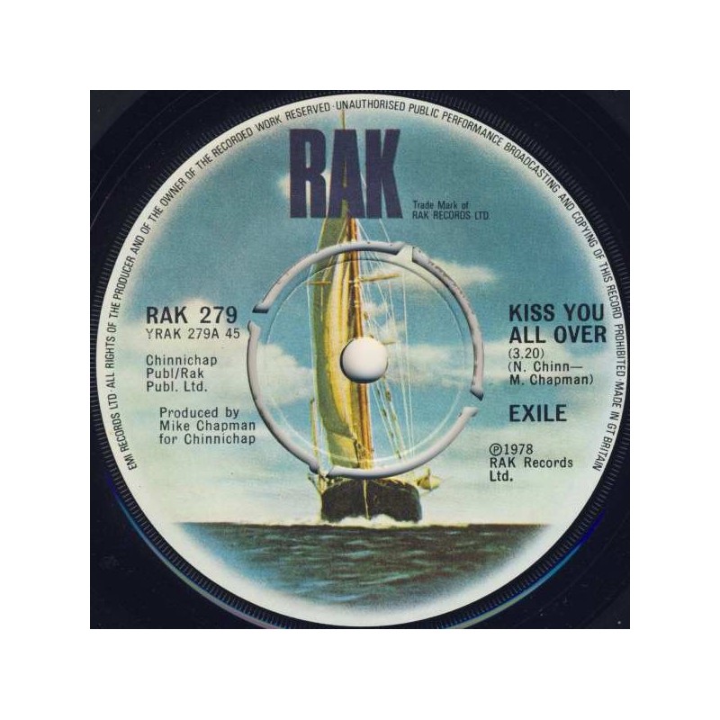 Exile ‎– Kiss You All Over|1978     EMI Electrola ‎– 1 C 006-61 351-Single