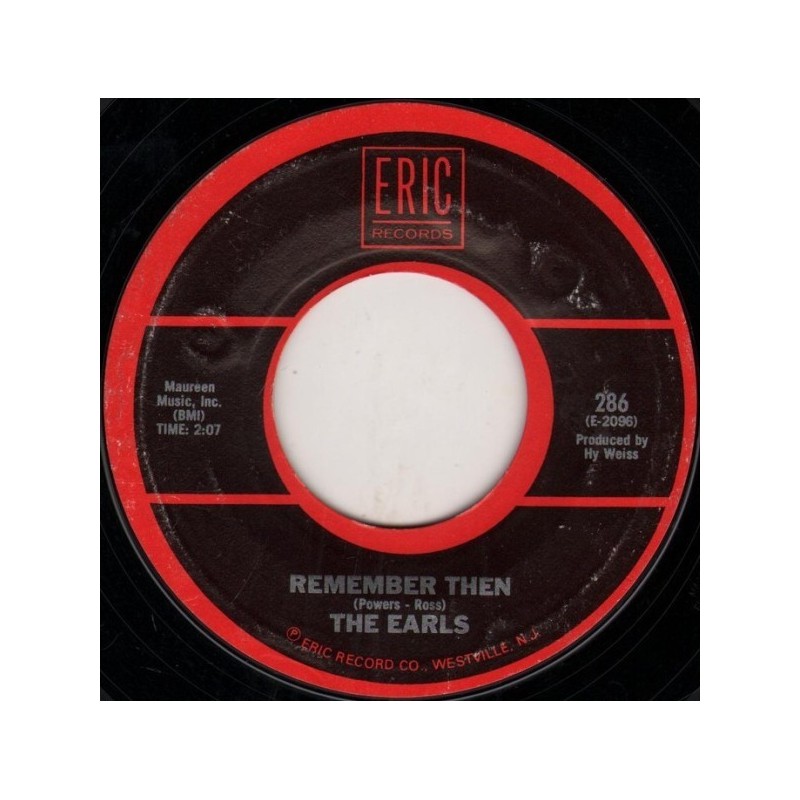Earls The / Billy Bland ‎– Remember Then / Let The Little Girl Dance|Eric Records ‎– 286-Single