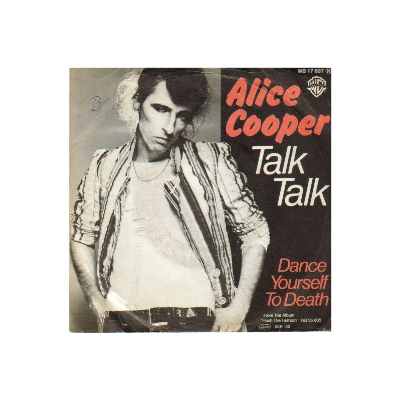 Cooper Alice  ‎– Talk Talk|1980     Warner Bros. Records ‎– WB 17 697-Single