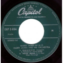 James Harry and his Orchestra ‎– Harry James In Hi-Fi|Capitol Records ‎– EAP 3-654-Single