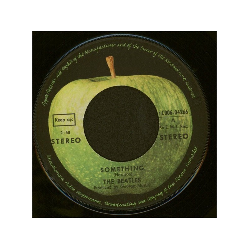 Beatles The ‎– Something / Come together|1969   Apple Records ‎– 1C 006-04 266-Single