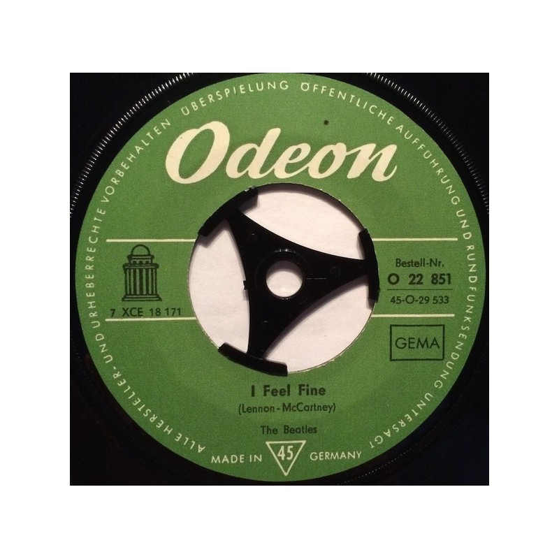 Beatles ‎The – I Feel Fine|1965   Odeon ‎– O 22 851-Single