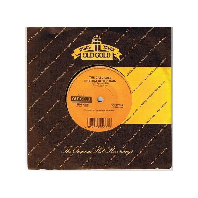 Cascades The ‎– Rhythm Of The Rain|Old Gold  ‎– OG 9057-Single