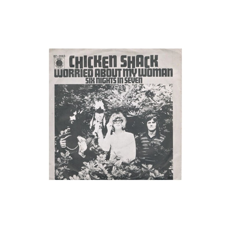 Chicken Shack ‎– Worried About My Woman|1968   Blue Horizon ‎– 57-3143-Single