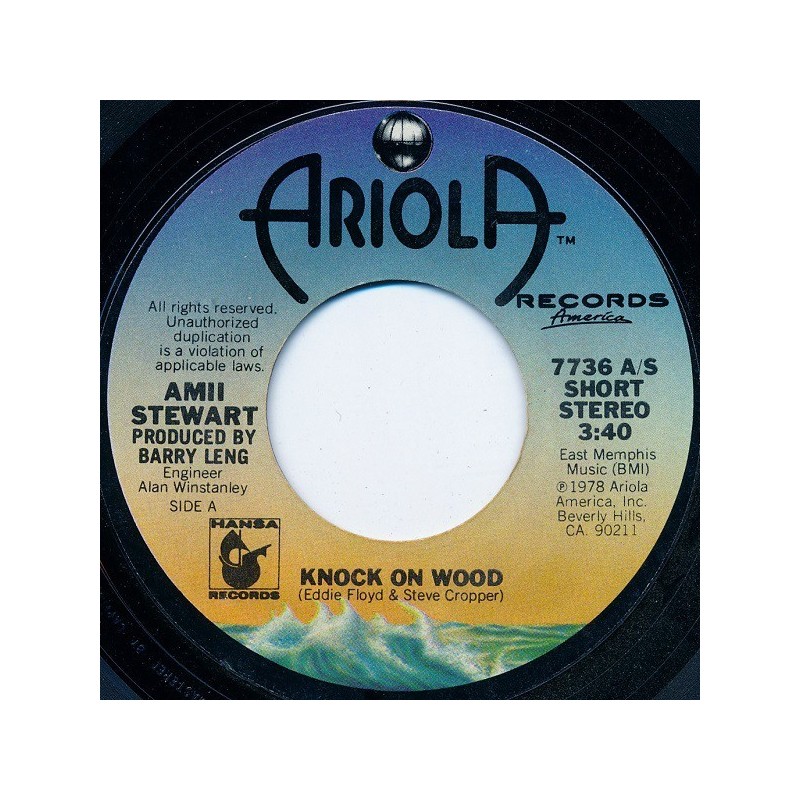 Stewart ‎Amii – Knock On Wood|1979     Ariola Records America ‎– 7736-Single