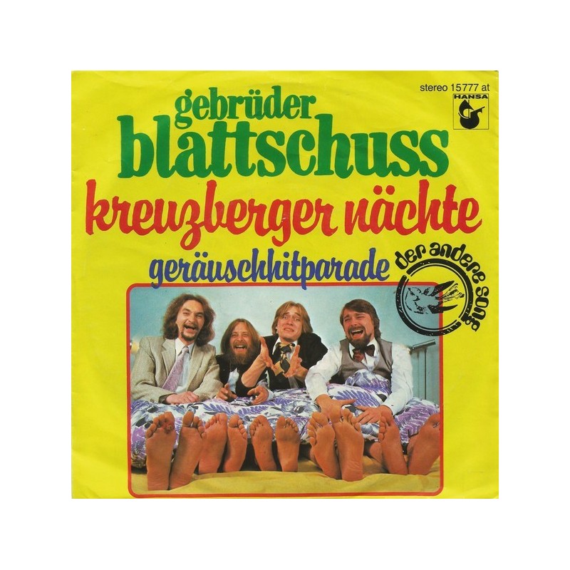 Gebrüder Blattschuss – Kreuzberger Nächte|1978 Hansa – 15 777 at-Single Gebrüder Blattschuss – Kreuzberger Nächte|1978 Hansa – 15 777 at-Single