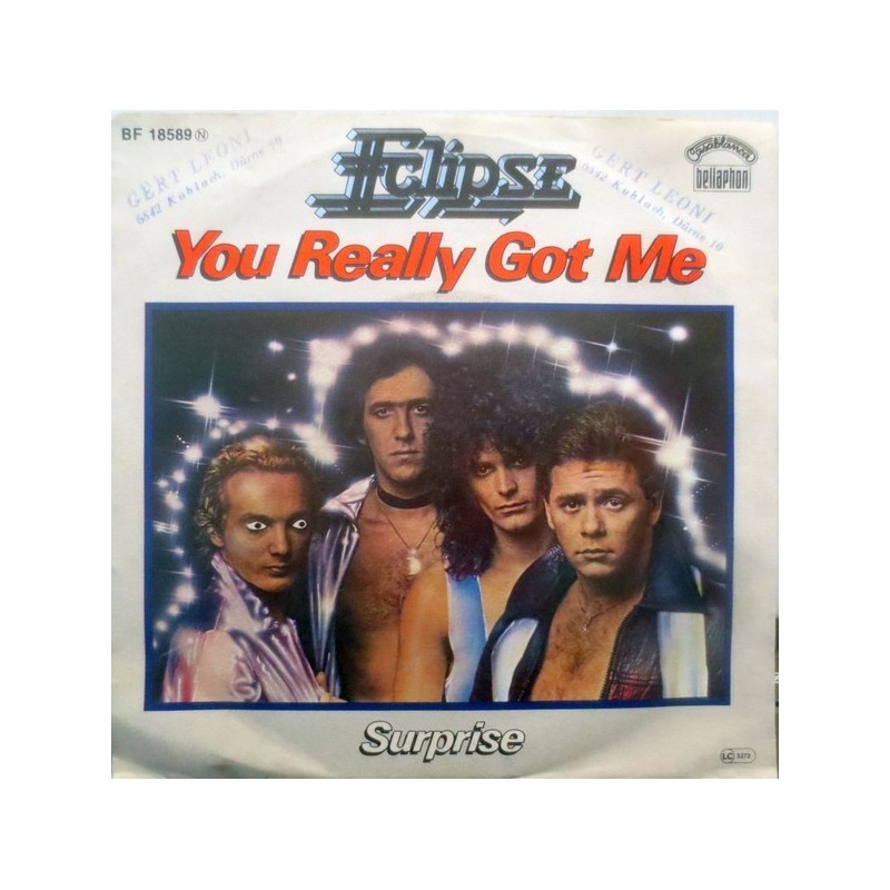 Eclipse – You Really Got Me|Casablanca ‎– BF 18589-Single