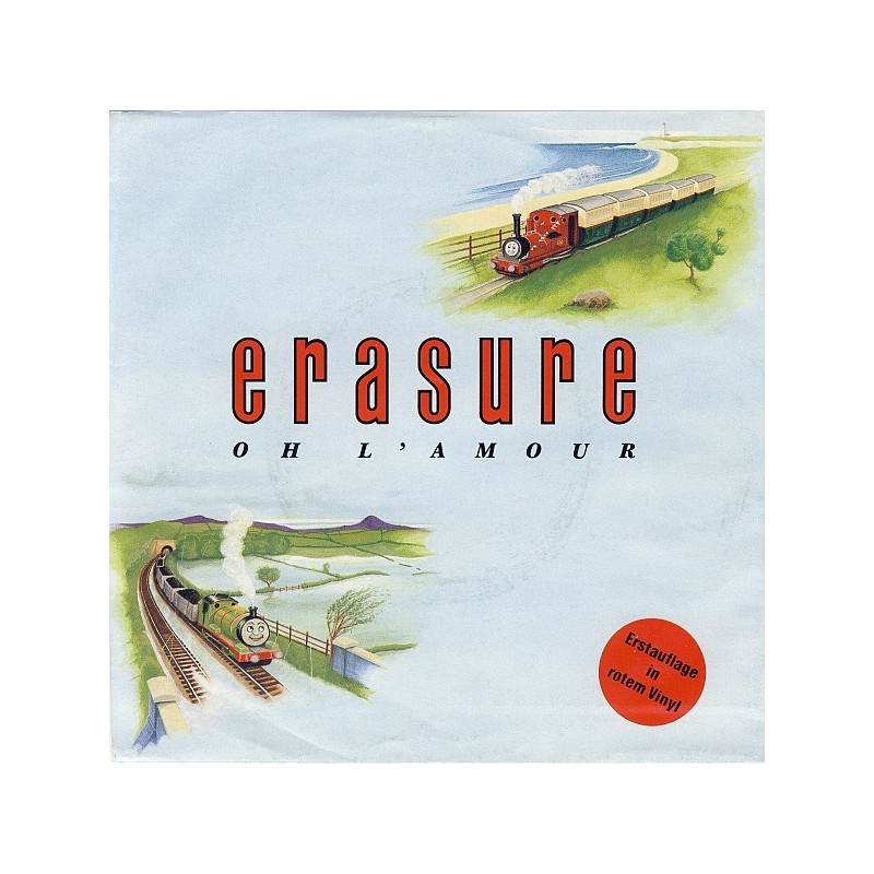 Erasure ‎– Oh L'Amour|1986   Mute ‎– INT 111.835-Single-red Vinyl