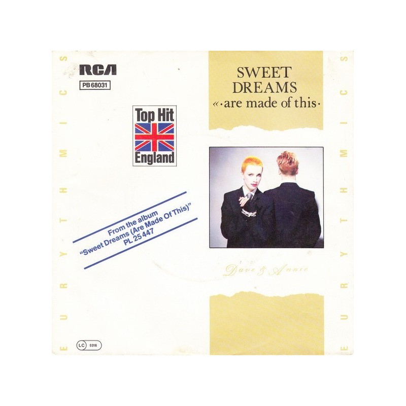 Eurythmics ‎– Sweet Dreams (Are Made Of This)|1983    RCA Victor ‎– PB 68031-Single