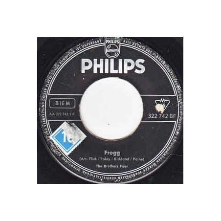 Brothers Four ‎The – Frogg / Sweet Rosyanne|1961  Philips ‎– 322 742 BF-Single