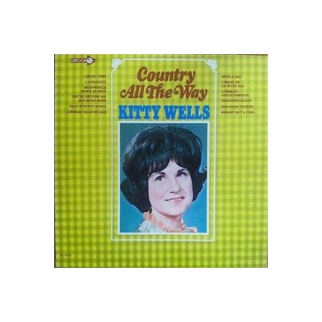 Wells ‎Kitty – Country All The Way|1966    Decca ‎– DL 4776