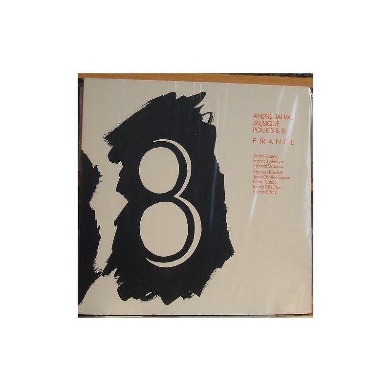 Jaume ‎André– Musique Pour 3 & 8: Errance|1984     Hat Hut Records ‎– hat ART 2003