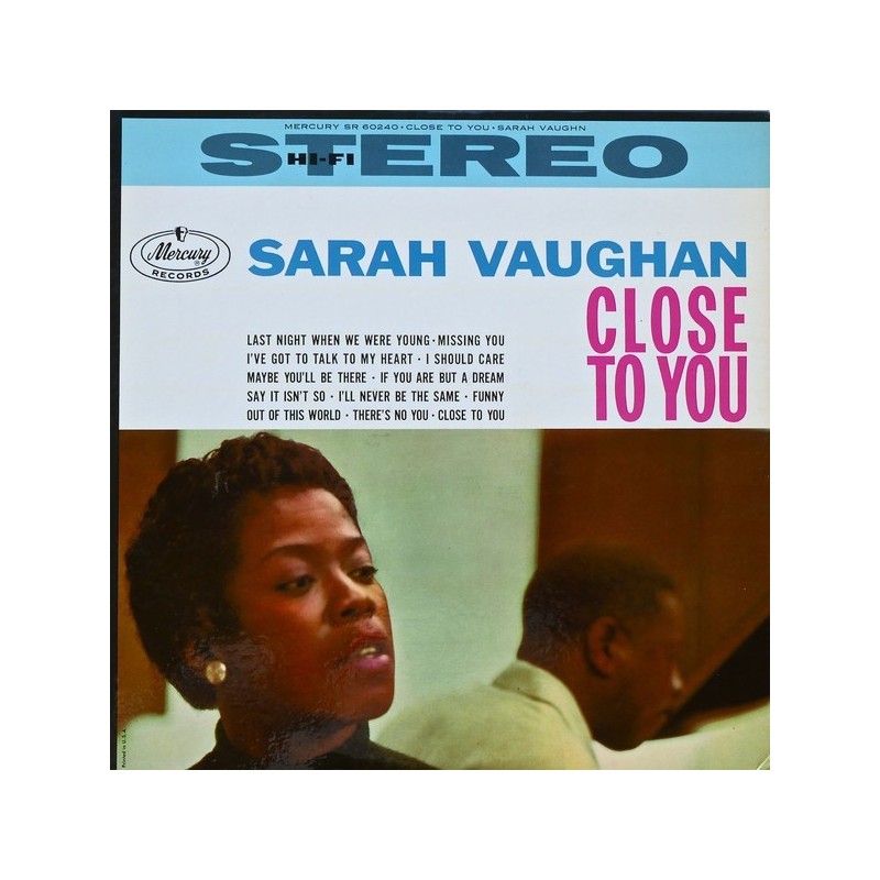 Vaughan ‎Sarah – Close To You|1960     Mercury ‎– SR 60240