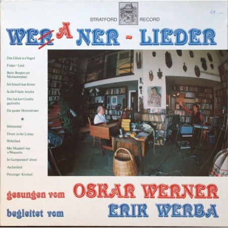 Werner Oskar-Erik Werba ‎– Weaner - Lieder|Stratford Record ‎– 120 428