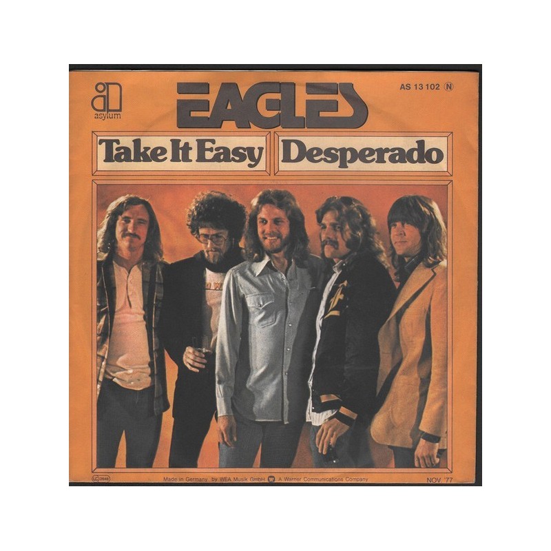 Eagles ‎– Take It Easy / Desperado|1977    Asylum Records ‎– AS 13 102-Single