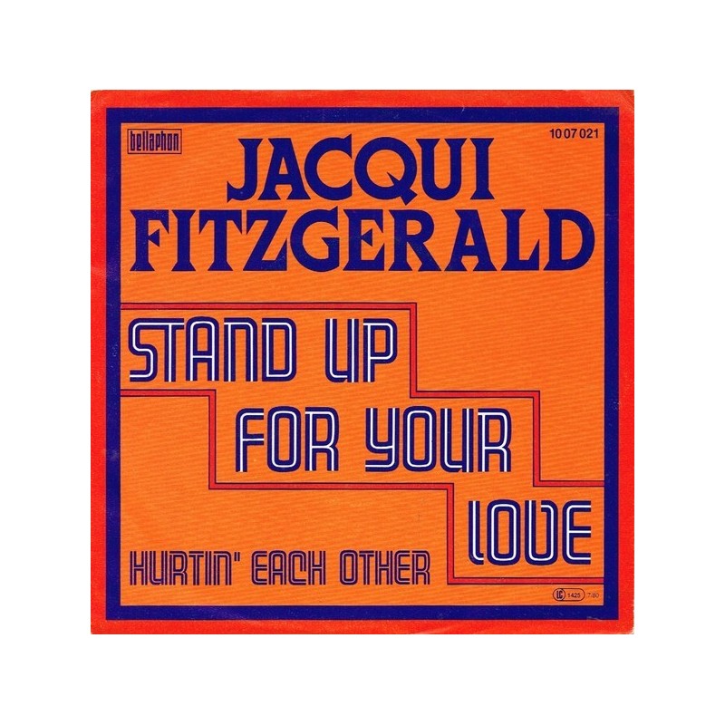 Fitzgerald ‎Jacqui – Stand Up For Your Love|1980    Bellaphon ‎– 10 07 021-Single