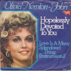 Newton-John ‎Olivia – Hopelessly Devoted To You|1978    RSO ‎– 2090 309-Single