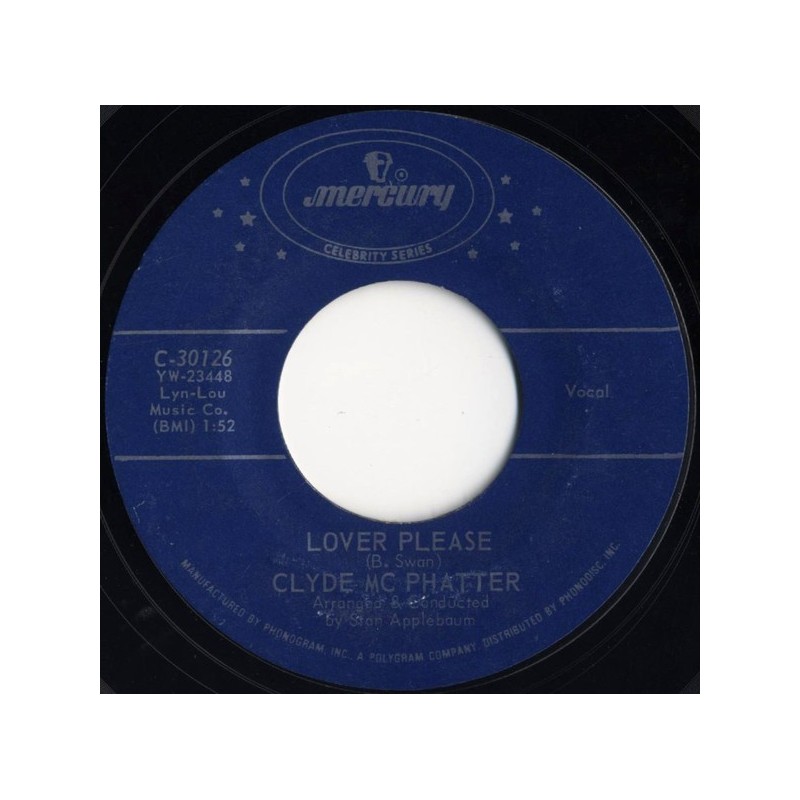 McPhatter ‎Clyde – Lover Please / A Lover's Question|Mercury ‎– C-30126-Single