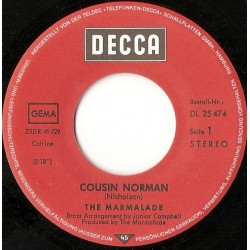 Marmalade ‎The – Cousin Norman|1971    Decca ‎– DL 25 474-Single