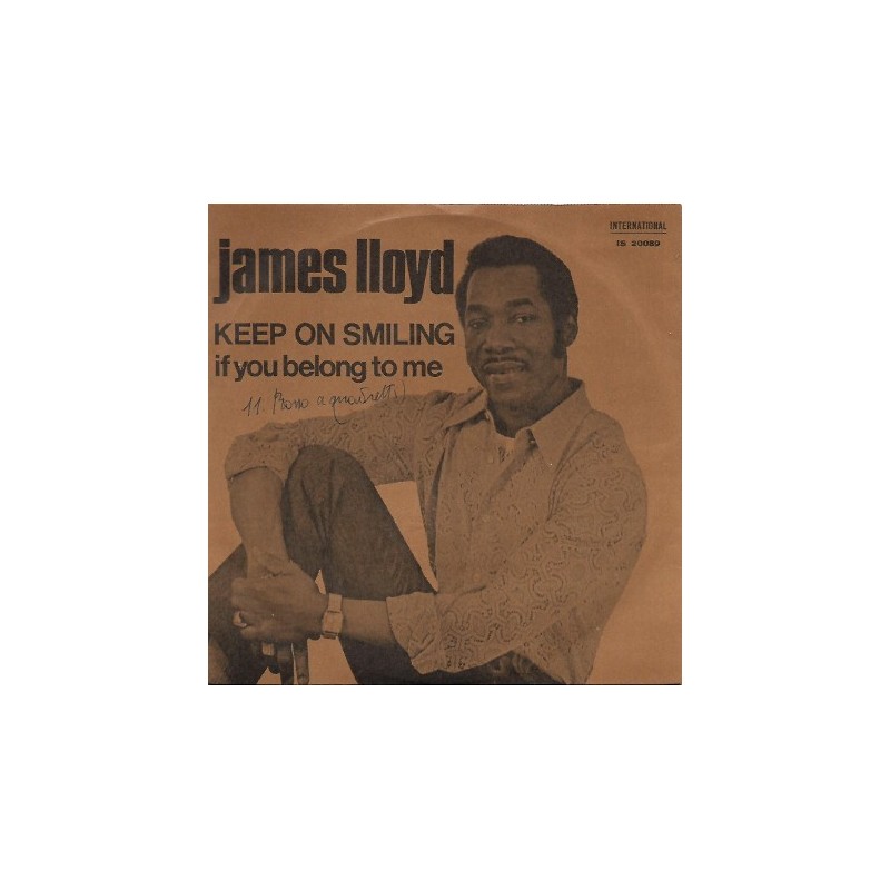 Lloyd ‎James– Keep On Smiling|Fonit Cetra ‎– IS 20089-Single