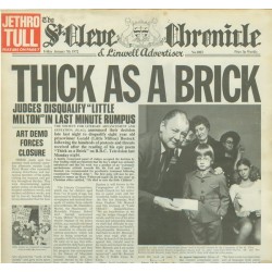 Jethro Tull ‎– Thick As A Brick|1972    Chrysalis ‎– 6307 502-Newspaper Cover