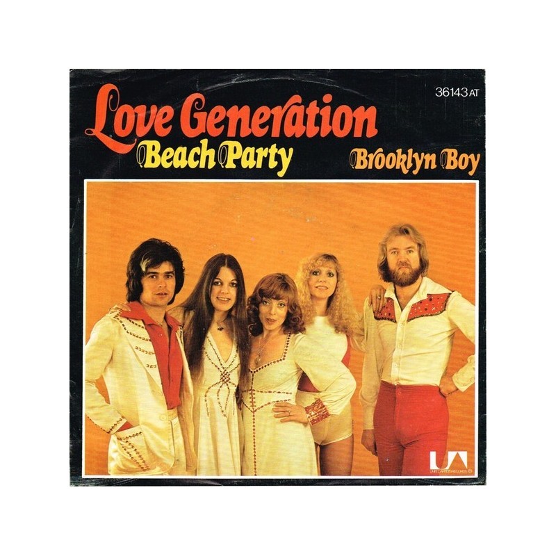Love Generation ‎– Beach Party|1976   United Artists Records ‎– UA 36 143 AT-Single