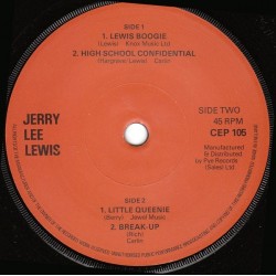 Lewis ‎Jerry Lee – Lewis Boogie|1976    Charly Records ‎– CEP 105-Single