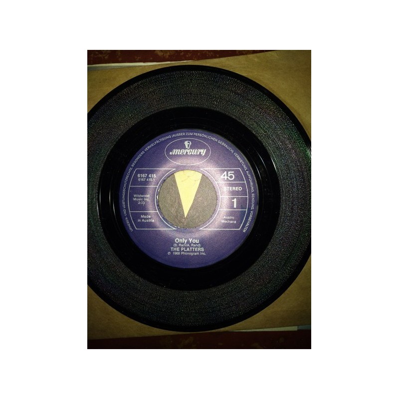 Platters ‎The – Only You|Mercury ‎– 6167 415-Single