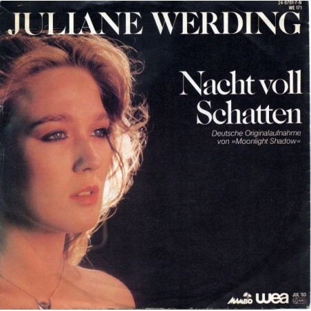 Werding ‎Juliane – Nacht Voll Schatten|1983     WEA ‎– 24-9701-7-Single
