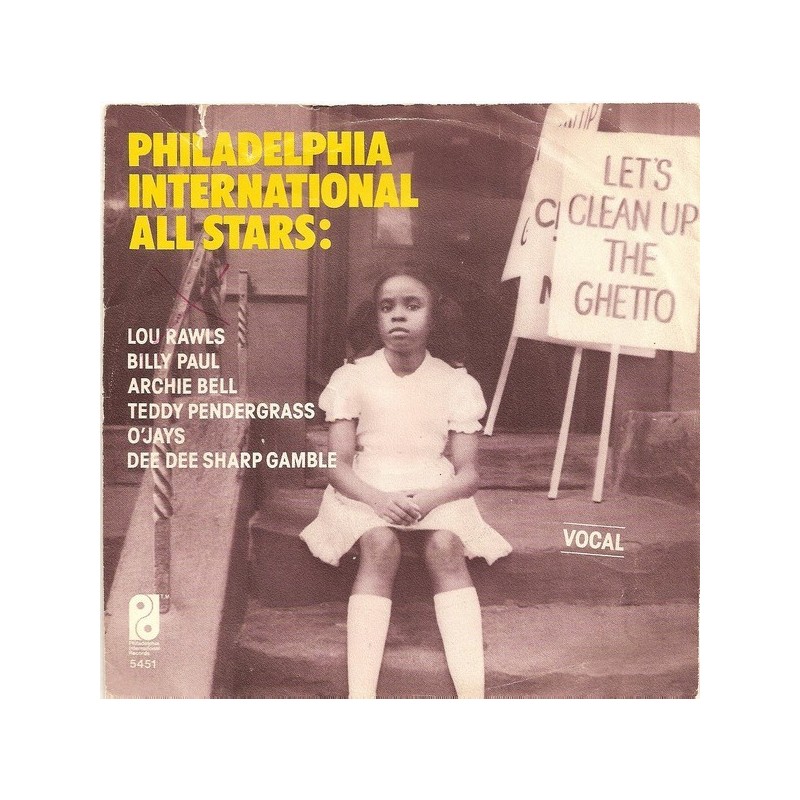 Philadelphia International All Stars / MFSB ‎– Let's Clean Up The Ghetto|1977    PIR 5451-Single