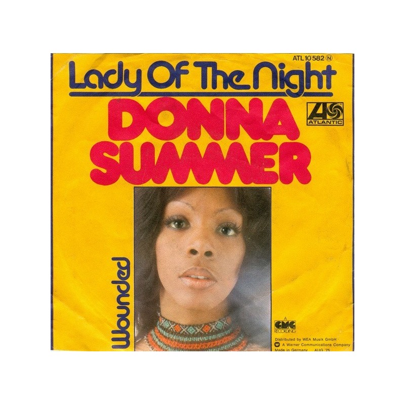 Summer ‎Donna – Lady Of The Night|1975    Atlantic ‎– ATL 10 582-Single