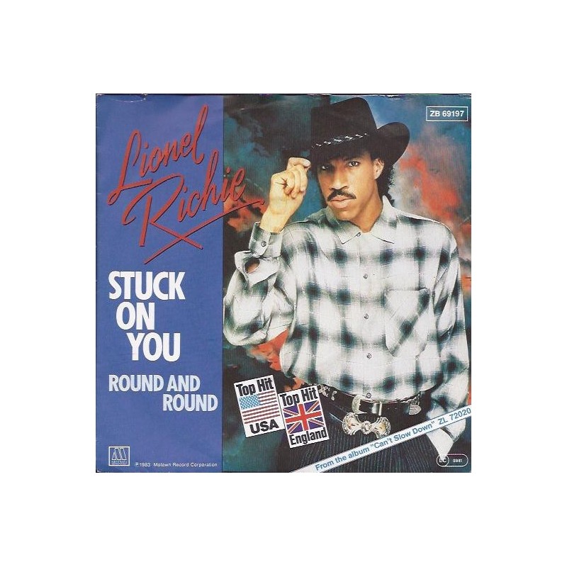 Richie ‎Lionel – Stuck On You / Round And Round|1983      Motown ‎– ZB 69197-Single