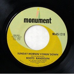 Randolph ‎Boots – Sunday Mornin' Comin' Down|1970     Monument ‎– Mn45-1219-Single