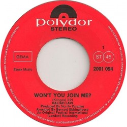 Lavi ‎Daliah – Won't You Join Me ? / Black Paper Roses|1970    Polydor	2001 094-Single