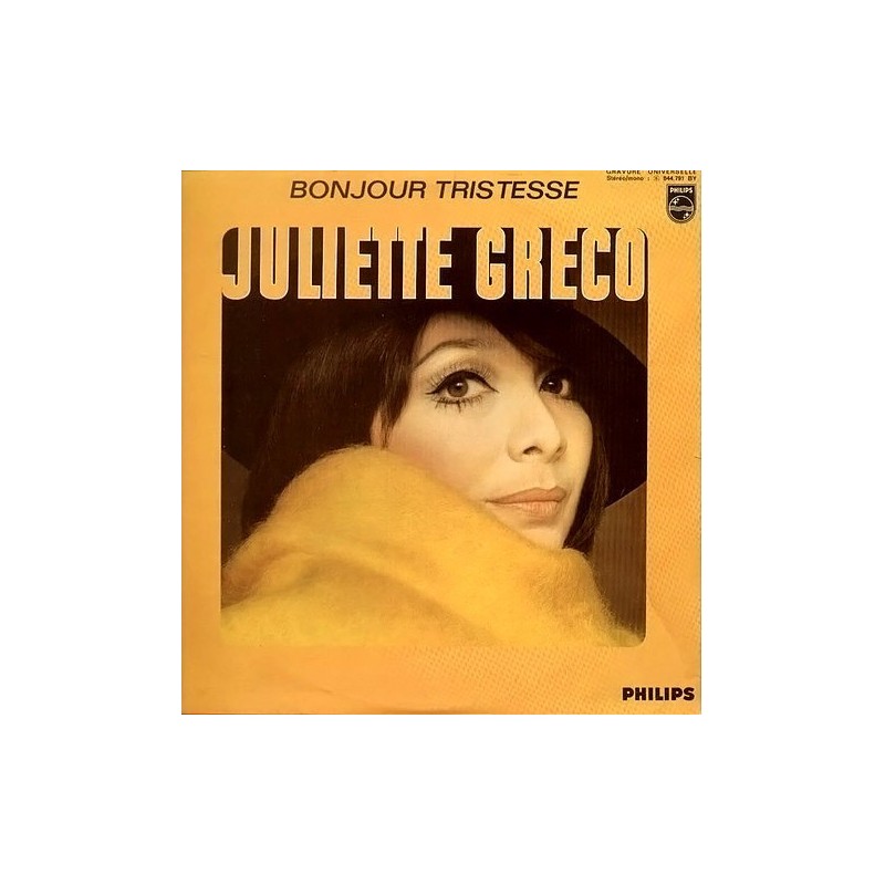 Greco  ‎Juliette – Bonjour Tristesse / 1956-1959|1968     Philips ‎– 844.791 BY