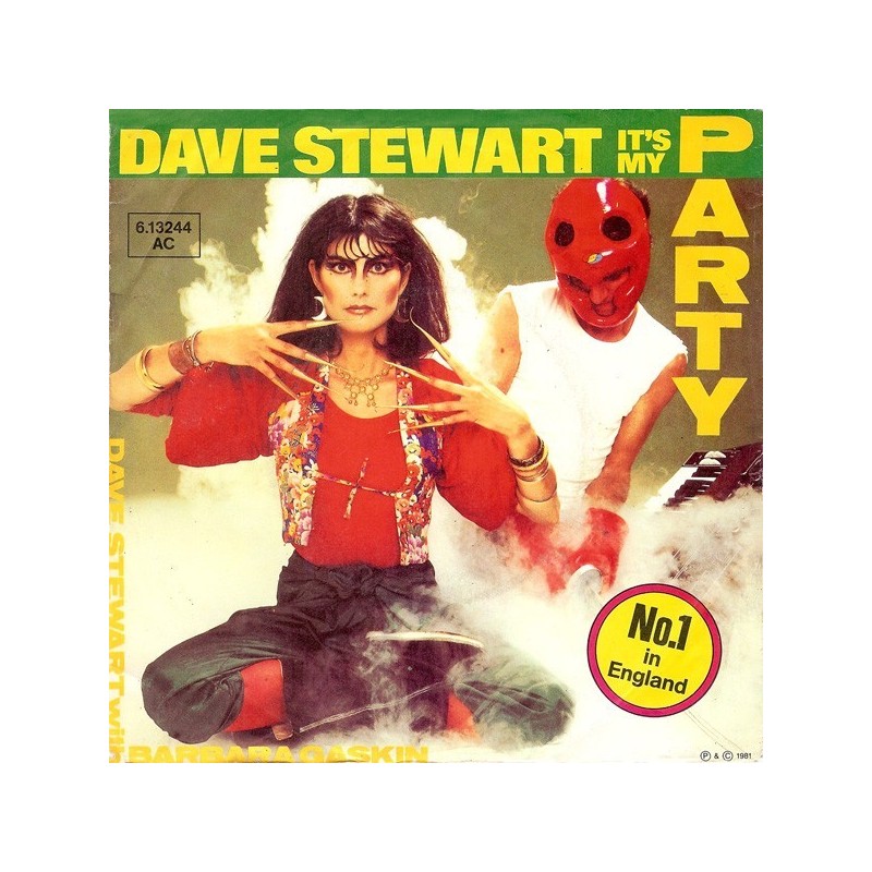 StewartDave  with Barbara Gaskin ‎– It's My Party|1981     Stiff Records ‎– 6.13 244-Single