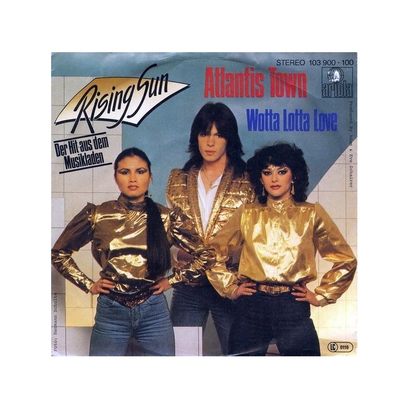 Rising Sun ‎– Atlantis Town|1982   Ariola ‎– 103 900-Single