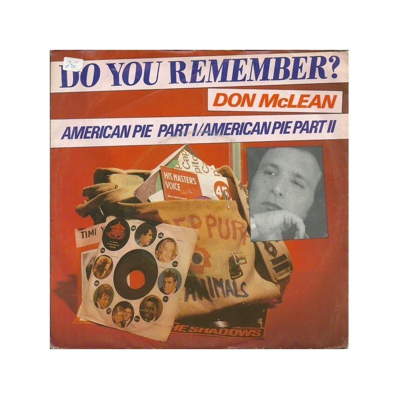 McLean ‎Don – American Pie - Part I / American Pie - Part II|1981     Liberty ‎– 1A 006-93112-Single