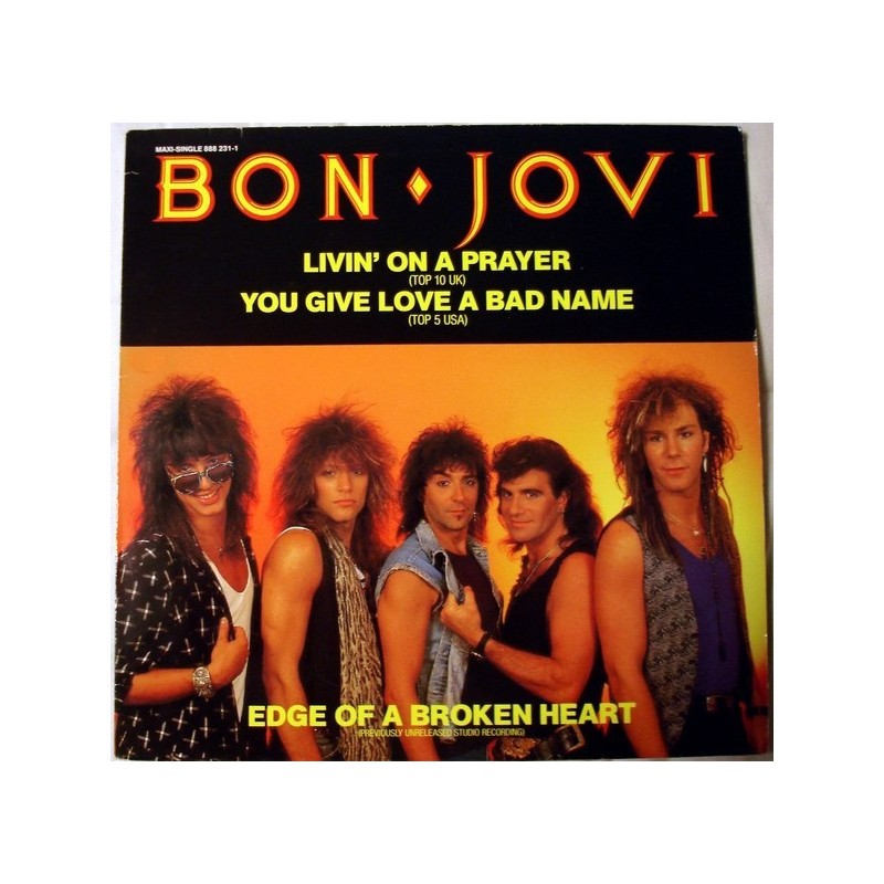 Bon Jovi ‎– Livin' On A Prayer|1986    Mercury ‎– 888 231-1-Maxi-Single
