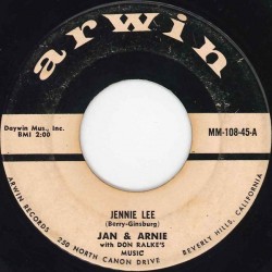 Jan & Arnie ‎– Jennie Lee|1958     Arwin Records ‎– MM-108-45-Single